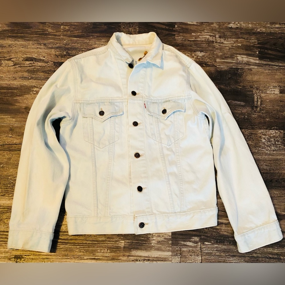 Vtg Levi’s Red Tag Jean Jacket Acid Wash 1980’s READ